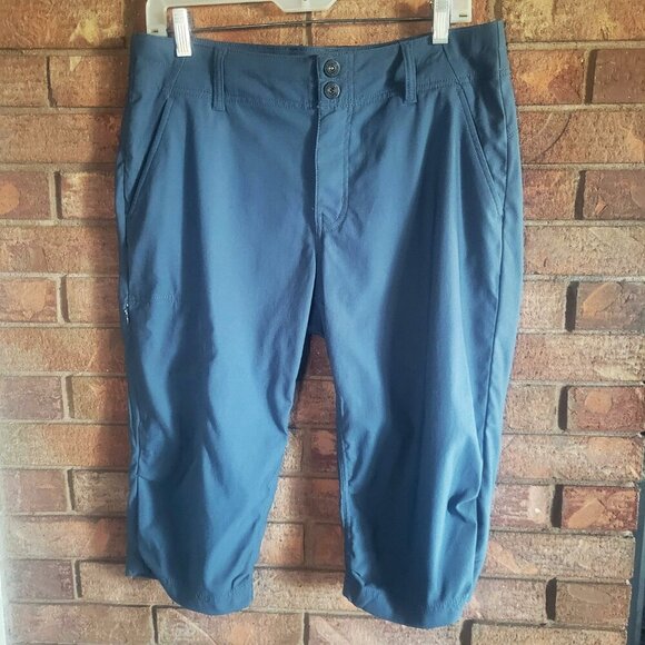 Prana Alana Women's Capri Knicker Hiking Pants Deep Blue Size 12 - Picture 7 of 14